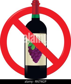 Not drink sign Stock Vector
