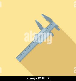 Calipers icon. Flat illustration of calipers vector icon for web design Stock Vector