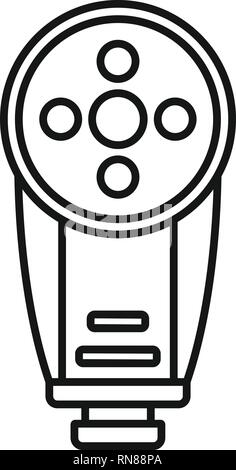 Camera led flash icon. Outline camera led flash vector icon for web design isolated on white background Stock Vector