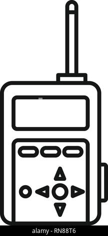 Camera smart remote icon. Outline camera smart remote vector icon for web design isolated on white background Stock Vector