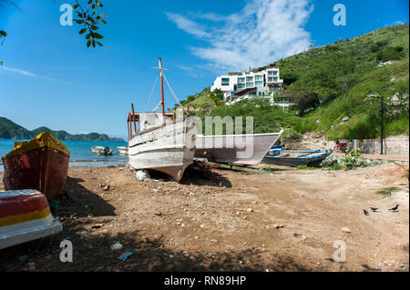 Taganga, Santa Marta, Colombia: fishing village. Stock Photo