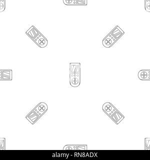 Digital remote control conditioner pattern seamless vector repeat geometric for any web design Stock Vector