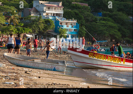 Taganga, Santa Marta, Colombia: fishing village. Stock Photo