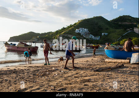 Taganga, Santa Marta, Colombia: fishing village. Stock Photo