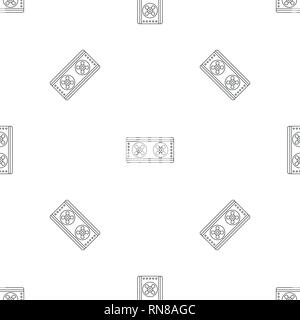 Outside conditioner fans pattern seamless vector repeat geometric for any web design Stock Vector