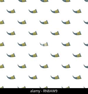 Corn trumpet song instrument icon. Flat illustration of corn trumpet song instrument vector icon for web design Stock Vector