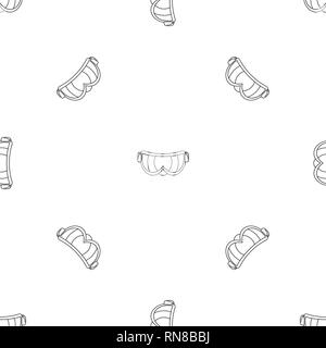 Ski glasses pattern seamless vector repeat geometric for any web design Stock Vector