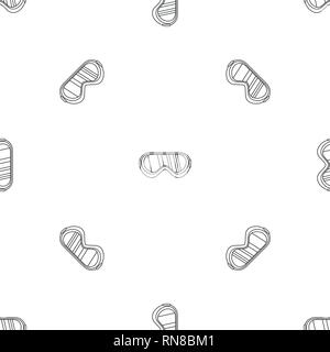 Protect goggles pattern seamless vector repeat geometric for any web design Stock Vector