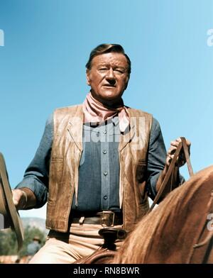 JOHN WAYNE, CHISUM, 1970 Stock Photo