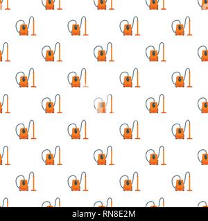 Plastic vacuum cleaner pattern seamless vector repeat for any web design Stock Vector