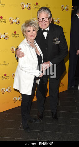 Photo Must Be Credited ©Alpha Press 079965 17/02/2019 Gloria Hunniford and Husband Stephen Way 9 To 5 The Musical Gala Evening At The Savoy London Stock Photo