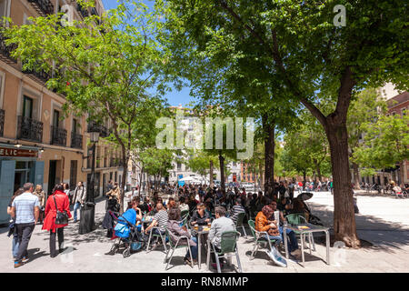 Plaza de la Paja, Madrid, Spain Stock Photo