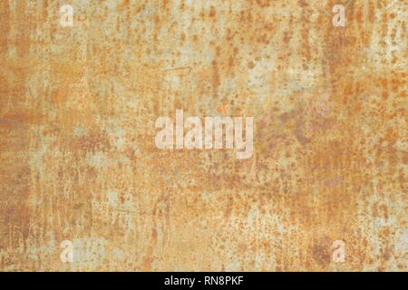 Abstract corroded rusty metal background texture, gray brown. Stock Photo