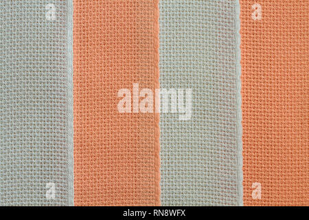 Background of  light pink and blue cotton decorative ribbons Stock Photo