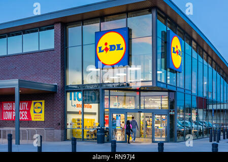 Lidl discount grocery store in Snellville (Metro Atlanta), Georgia. (USA) Stock Photo