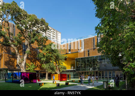 Recently opened cultural center and exposition space of FIRJAN in Rio de Janeiro dedicated to new media, design, marketing and artificial intelligence Stock Photo