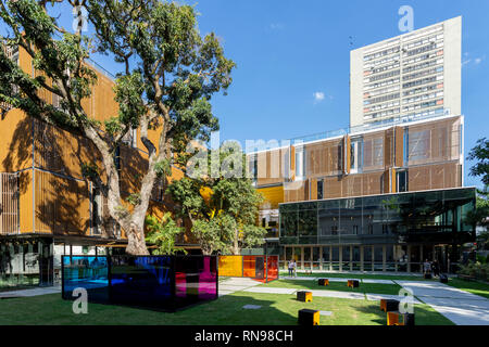 Recently opened cultural center and exposition space of FIRJAN in Rio de Janeiro dedicated to new media, design, marketing and artificial intelligence Stock Photo