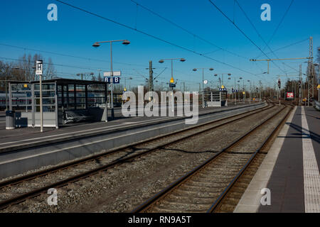 Emden Train Station. Germany Stock Photo