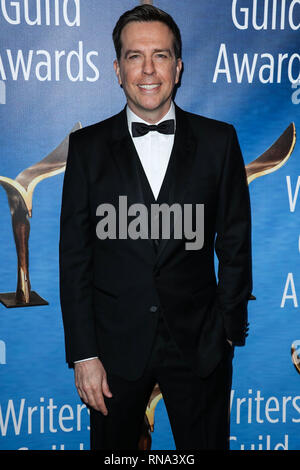 Beverly Hills, United States. 17th Feb, 2019. BEVERLY HILLS, LOS ANGELES, CA, USA - FEBRUARY 17: Actor Ed Helms arrives at the 2019 Writers Guild Awards L.A. Ceremony held at The Beverly Hilton Hotel on February 17, 2019 in Beverly Hills, Los Angeles, California, United States. (Photo by Xavier Collin/Image Press Agency) Credit: Image Press Agency/Alamy Live News Stock Photo