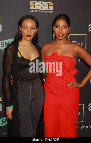 Chanel Downey, Jivanta Roberts 02/09/2019 Primary Wave 13th Annual Pre