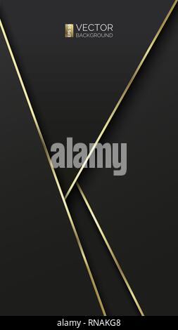 Abstract geometric background. Overlap layers. Stock Vector