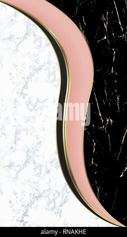 Abstract overlap wavy background. Paper cut. Stock Vector