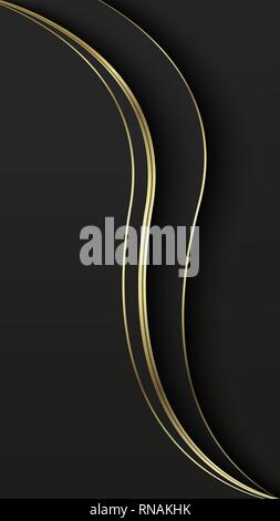 Abstract overlap wavy background. Paper cut. Stock Vector