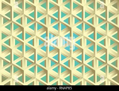 Escher style, isomeric figures. Stock Vector