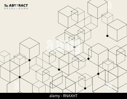 Abstract simple black geometric model pattern design background. You can use for ad, poster, brochure, artwork design, cover, magazine. vector eps10 Stock Vector
