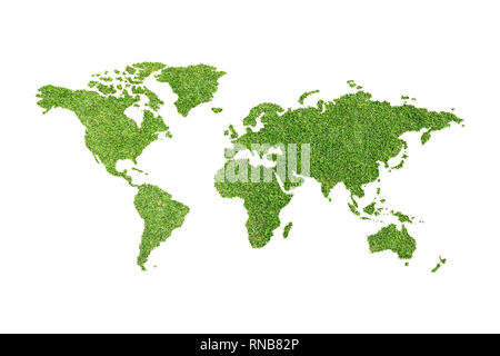 Realistic Earth on a green field of grass Stock Photo - Alamy