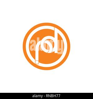 letters rd linked line logo vector Stock Vector Image & Art - Alamy