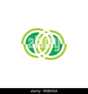 circle arrows geometric stripes logo vector Stock Vector