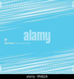 Abstract blue vintage diagonal lines  with halftone effect and copy space. Vector illustration Stock Vector