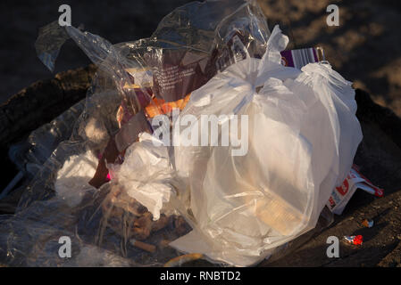 Plastic Pollution Stock Photo