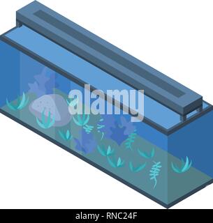 Aquarium with goldfish isometric 3d icon Stock Vector Image & Art - Alamy