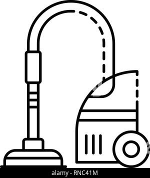 Dry vacuum cleaner icon, outline style Stock Vector