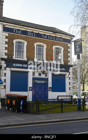 Tottenham London UK - The famous Bill Nicholson pub for Spurs football fans Stock Photo