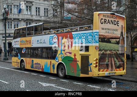 on Avenida de la Libertad in the city of Porto, Portugal, Europe Stock Photo