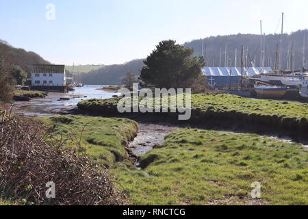 Gweek Cornwall picturesque Cornish village Stock Photo