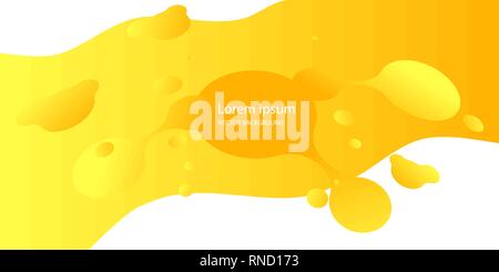 Abstract form of fluid. Liquid design. Liquid dynamic background for web sites, landing page or business presentation. Isolated gradient waves with Stock Vector