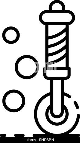 Wheel snorkeling tool icon, outline style Stock Vector
