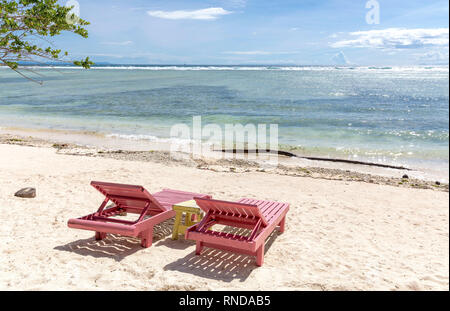 A beach image on the island of Gili Trawangan Located in Bali Indonesia. Stock Photo