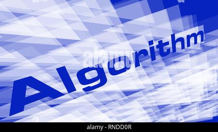 Algorithm creative illustration, triangle abstract design vector chaos template Stock Vector