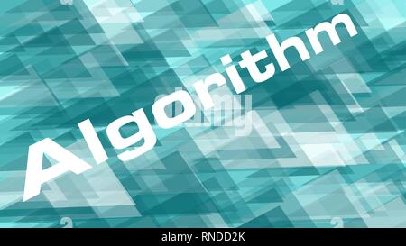 Digital technology algorithm idea, transparent triangles illustration layout concept Stock Vector