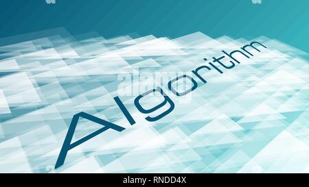 Computer code algorithm symbol concept, creative geometrical illustration vector triangles abstract backgrounds Stock Vector