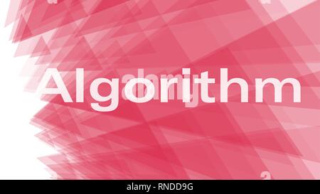 Vector algorithm conception, triangles art presentation layout concept Stock Vector