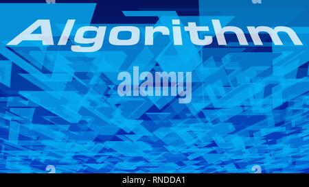 New technology algorithm, geometric triangle background vector triangles chaos Stock Vector