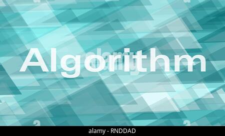 Digital technology algorithms vector background, triangles abstract shapes Stock Vector