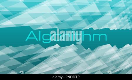 Digital transformation algorithm, many triangles template concept, random transparent vector triangle shapes Stock Vector