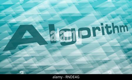 Digital data processing algorithm vector symbol, creative triangles pattern, many triangle shape objects Stock Vector